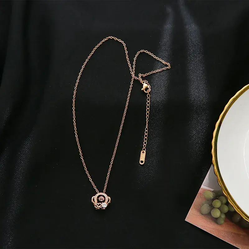 Gold Flower Pendant Necklace for Women - Image 27