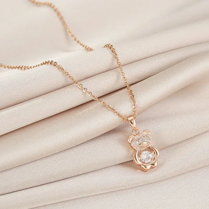 Gold Flower Pendant Necklace for Women - Image 6