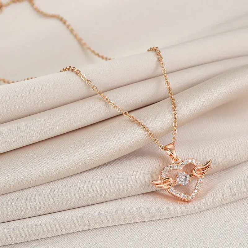 Gold Flower Pendant Necklace for Women - Image 8