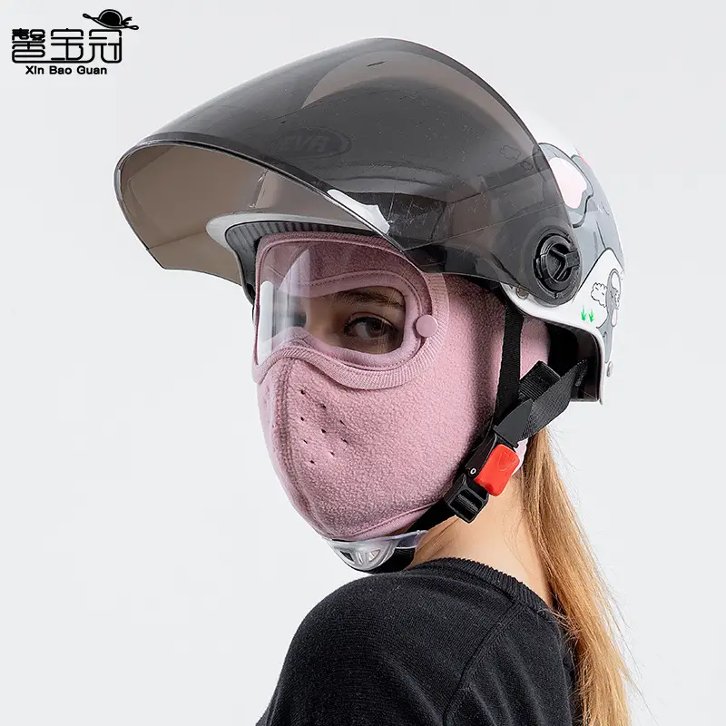 Pink Fleece Cycling Windproof Goggles for Cross-Border Use - Image 14