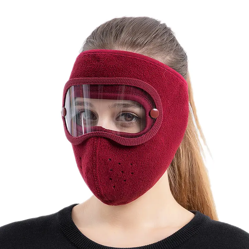 Pink Fleece Cycling Windproof Goggles for Cross-Border Use - Image 17