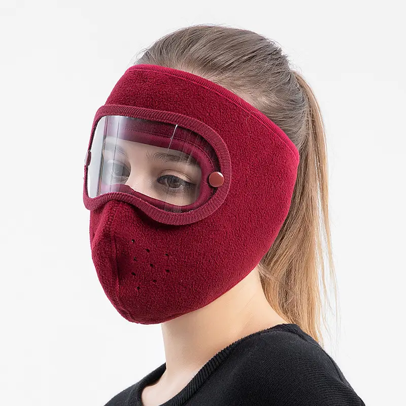 Pink Fleece Cycling Windproof Goggles for Cross-Border Use - Image 5