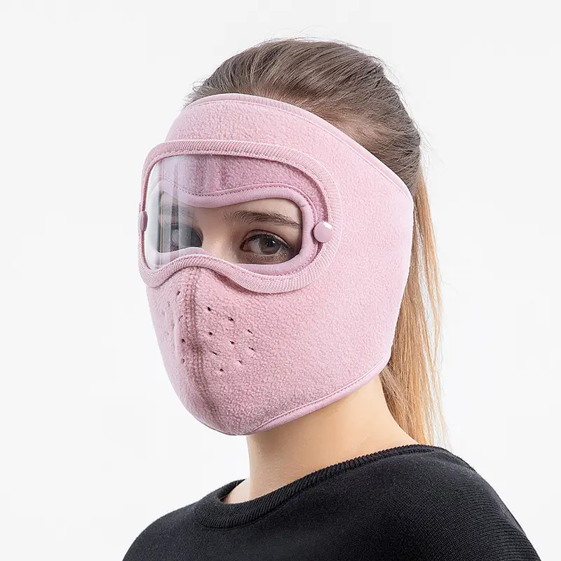 Pink Fleece Cycling Windproof Goggles for Cross-Border Use - Image 6