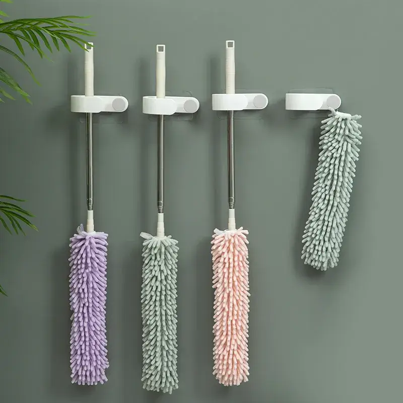 European Retractable Chenille Dust Sweeper Zen Extended Fiber Ceiling Feather Duster - Image 2