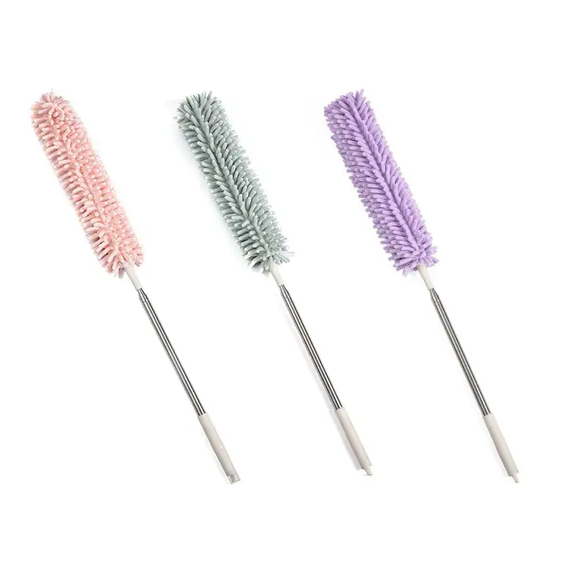 European Retractable Chenille Dust Sweeper Zen Extended Fiber Ceiling Feather Duster - Image 5
