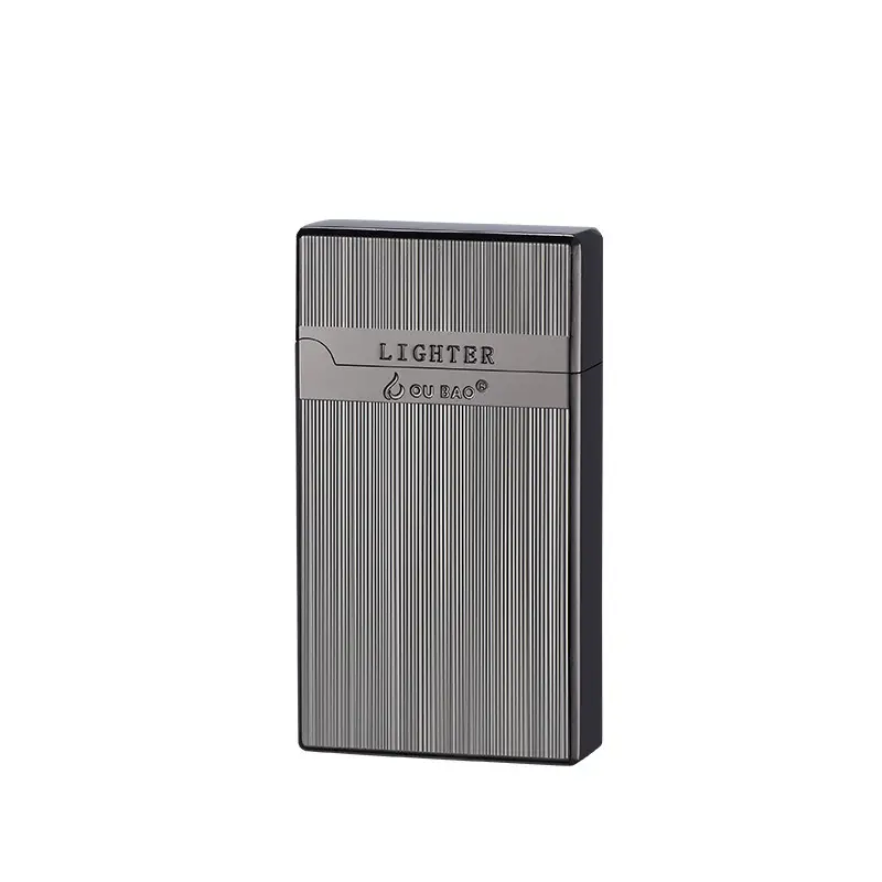 Langsheng Double Fire Lighter Silver Steel Sound Red Flame - Image 8