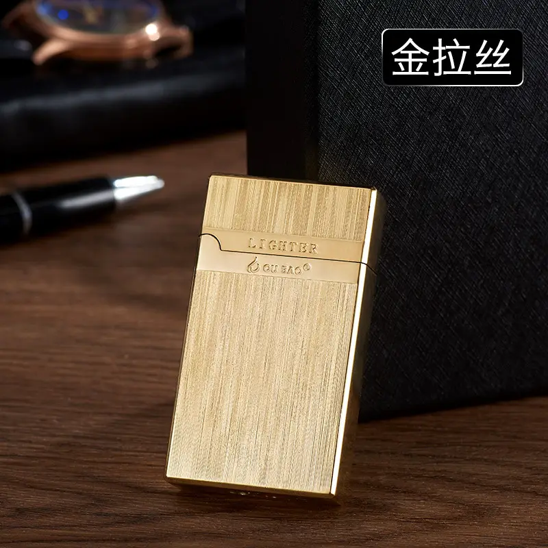 Langsheng Double Fire Lighter Silver Steel Sound Red Flame - Image 3