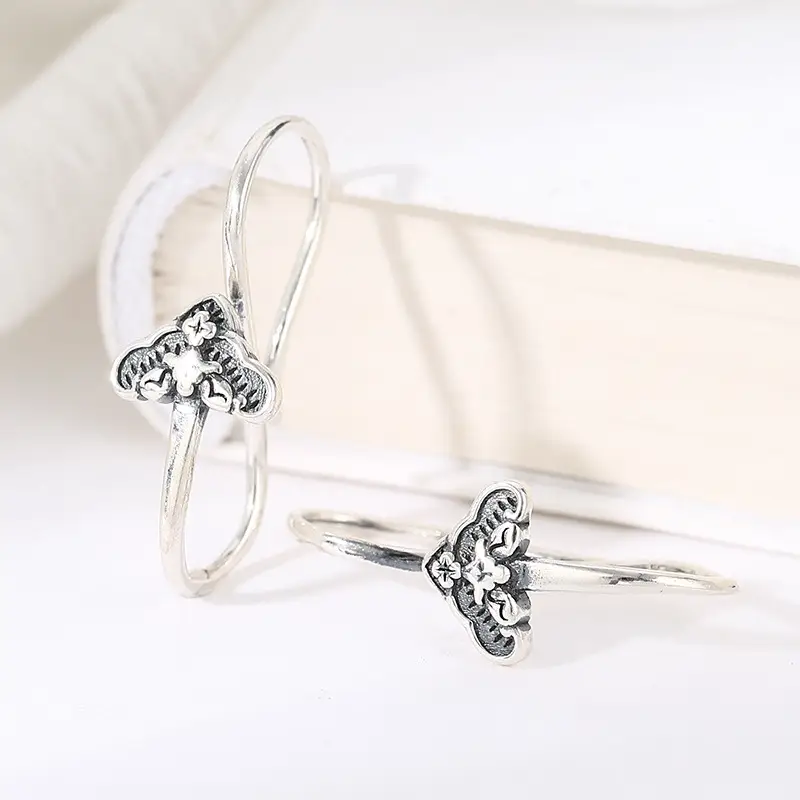 925 Sterling Silver Butterfly Earrings Set - Image 7