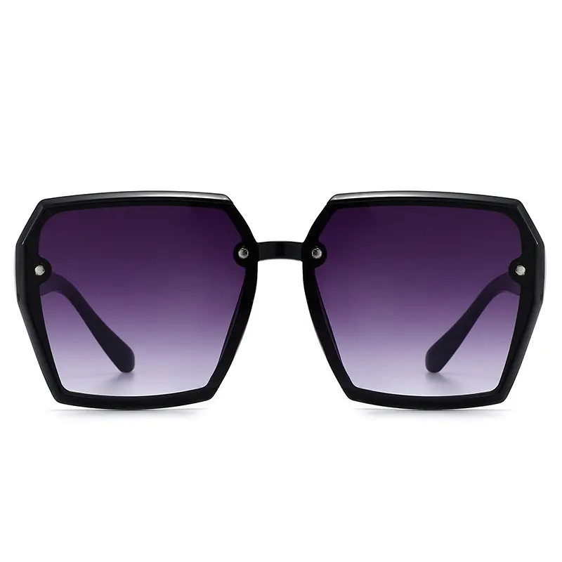 Women Sunglasses Blue Gradient Anti-Ultraviolet Large Frame - Image 11