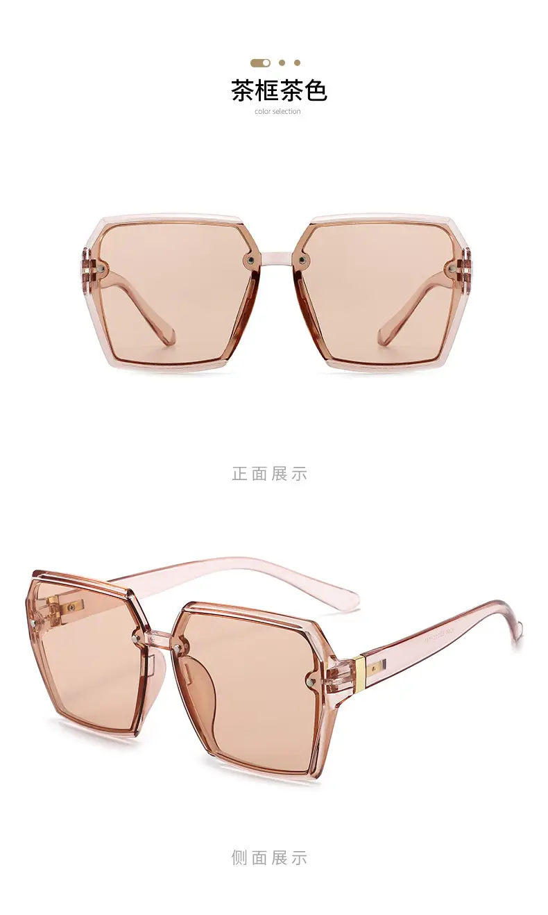 Women Sunglasses Blue Gradient Anti-Ultraviolet Large Frame — feature 13