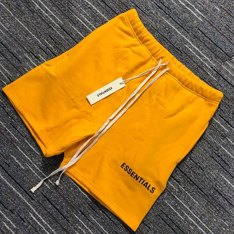 Men Cotton Drawstring Shorts Red Essentials