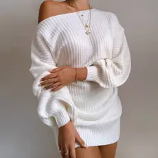 Lace Long Sleeve Sweater for Women Grey — feature 14