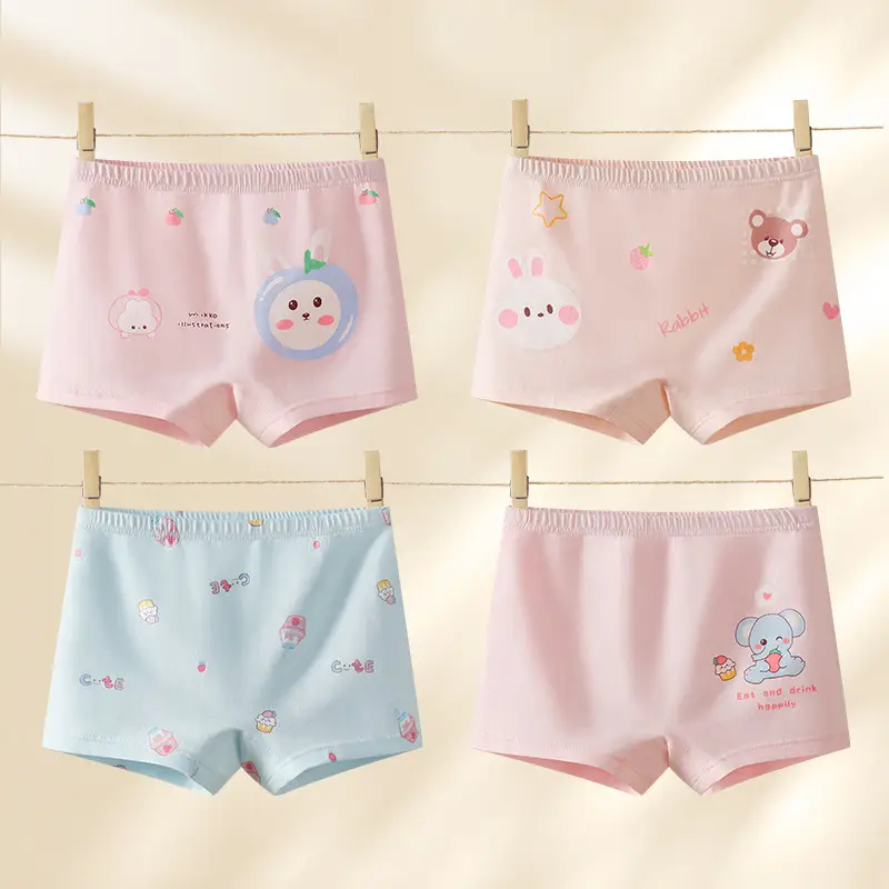 Children's Cotton Boxers Pink Blue 7A Antibacterial - Image 3