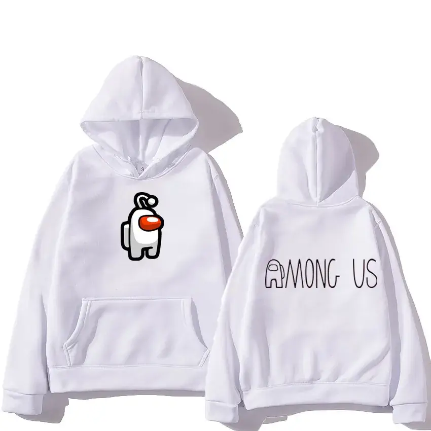 Among Us Printed Hoodie Yellow Men Women's - Image 15