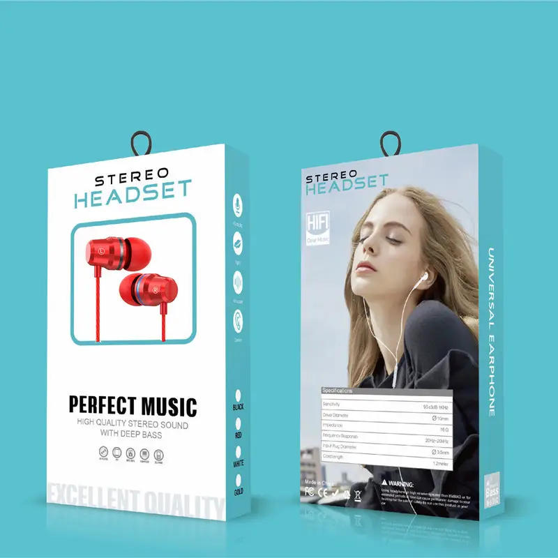 Cross-border metal TPE in-ear headphones for Apple Huawei - Image 8