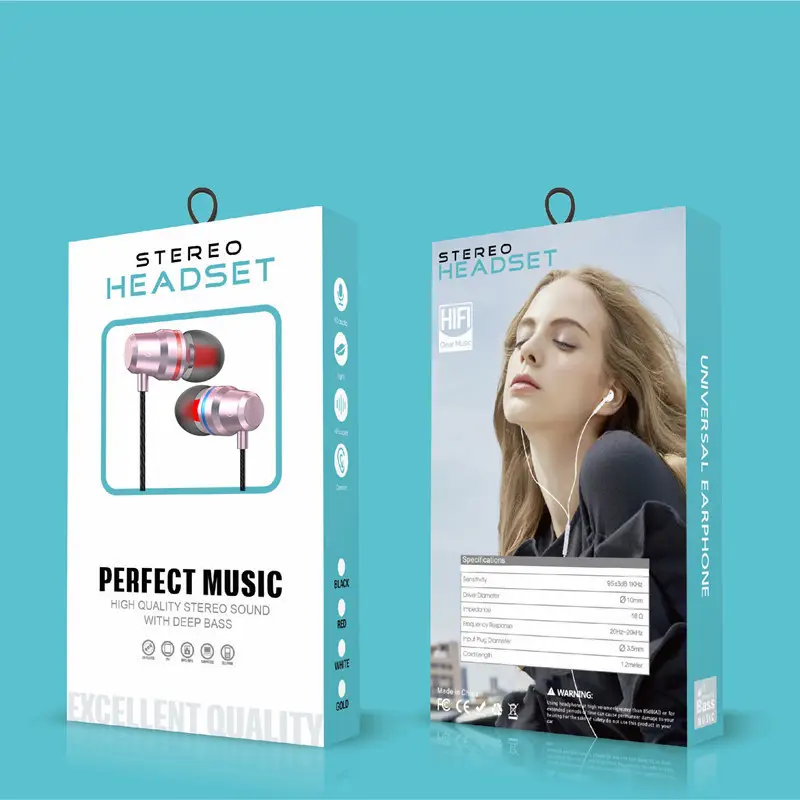 Cross-border metal TPE in-ear headphones for Apple Huawei - Image 9