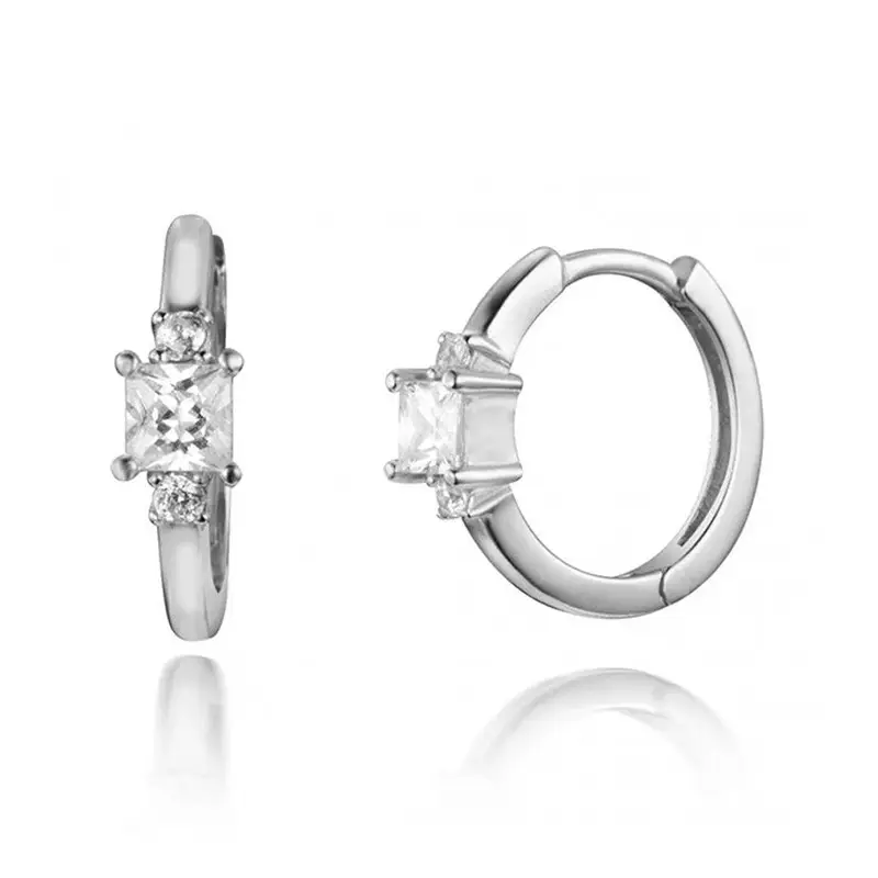 S925 Gold Zircon Earrings for Women - Image 2
