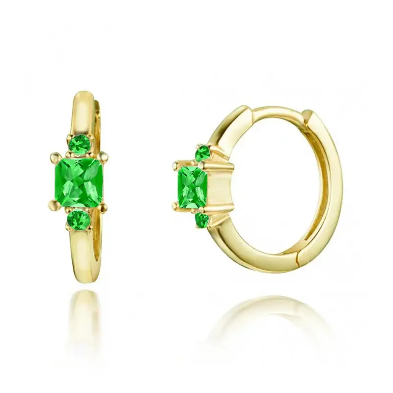 S925 Gold Zircon Earrings for Women - Image 4