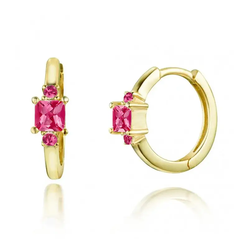 S925 Gold Zircon Earrings for Women - Image 5