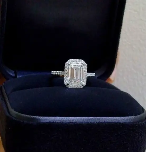 Square Diamond Couple Ring with Zircon & Alloy Design