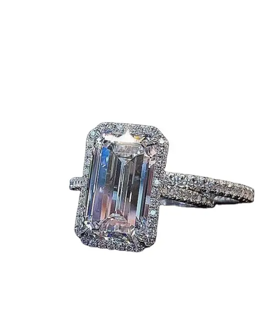 Square Diamond Couple Ring with Zircon & Alloy Design