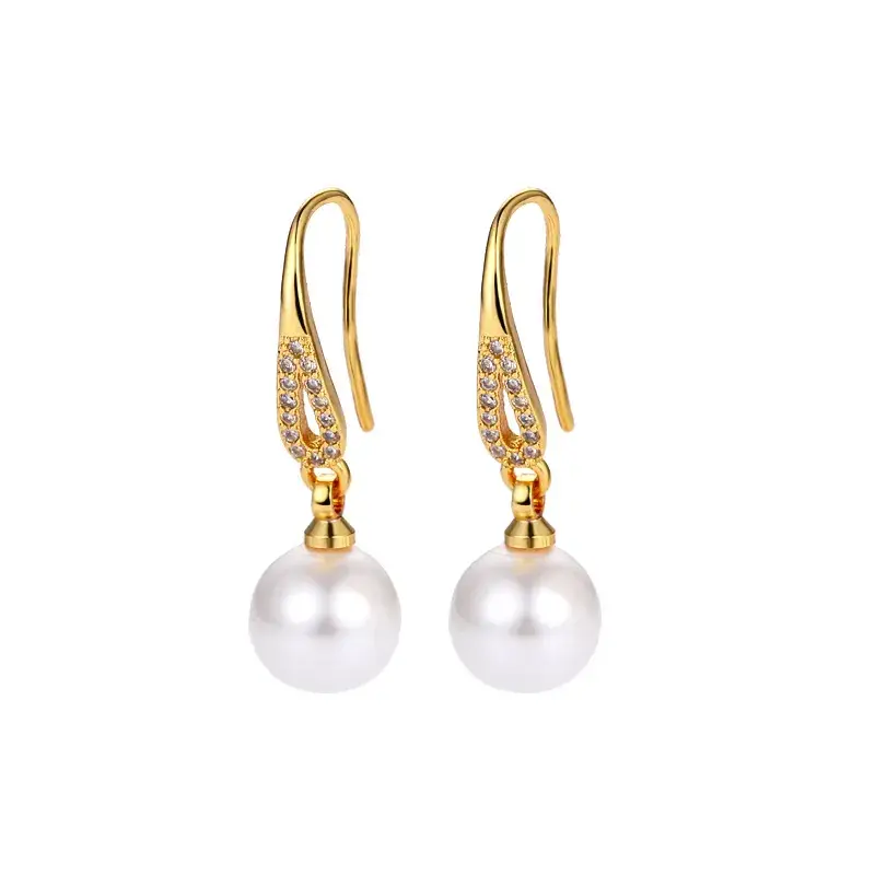 Pearl Ear Hook Earrings for Women Korean Fashion - Image 9