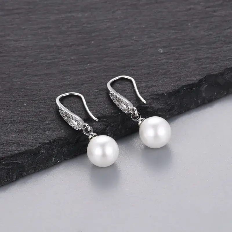 Pearl Ear Hook Earrings for Women Korean Fashion - Image 3