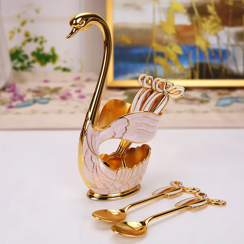Cute Swan Fruit Spoon Set for Home Decor - Image 6
