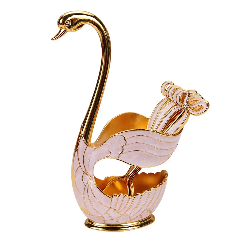 Cute Swan Fruit Spoon Set for Home Decor - Image 9