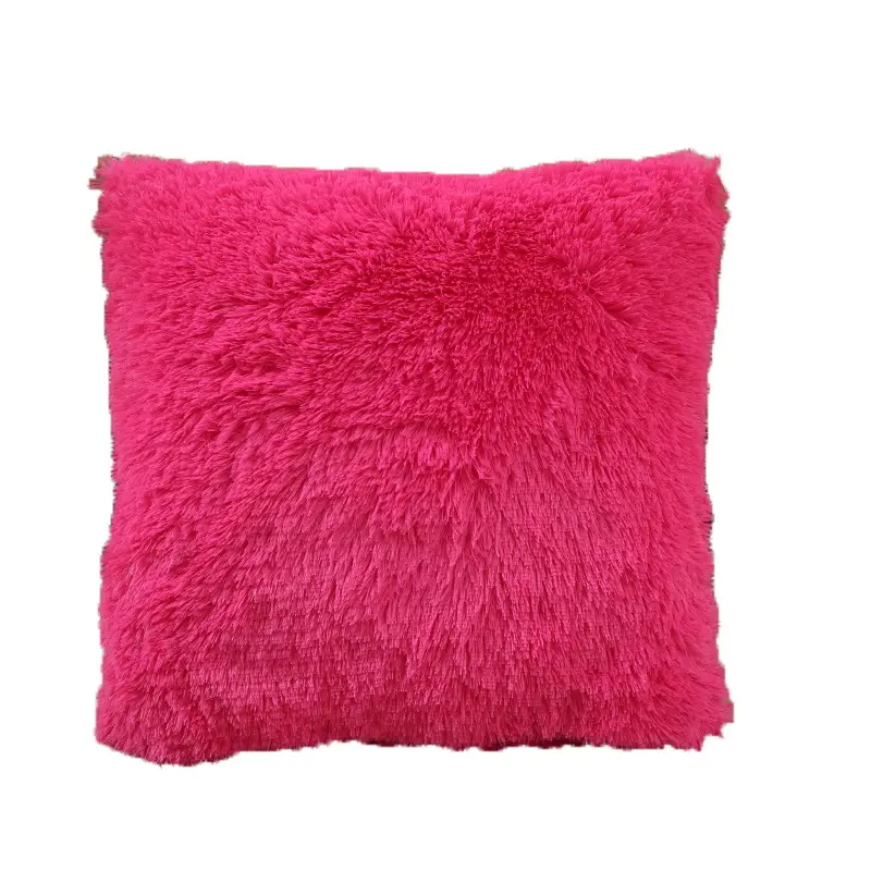 Pink Faux Fur Pillow Cover for Home Decor - Image 18