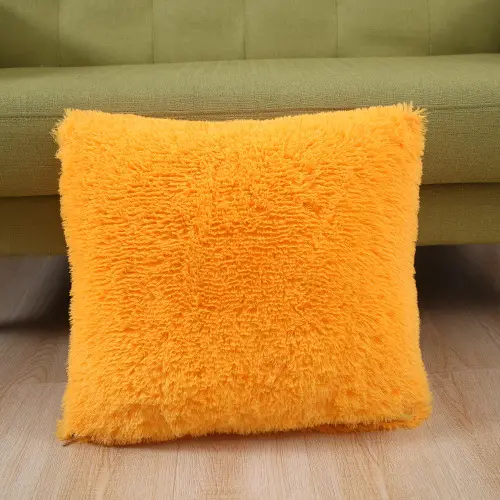 Pink Faux Fur Pillow Cover for Home Decor - Image 13