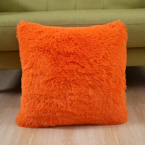Pink Faux Fur Pillow Cover for Home Decor - Image 5