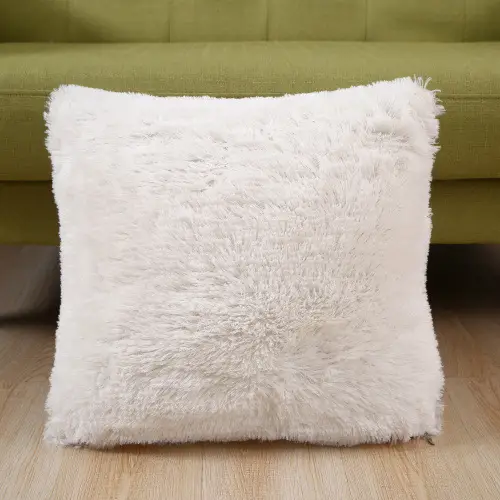 Pink Faux Fur Pillow Cover for Home Decor - Image 8