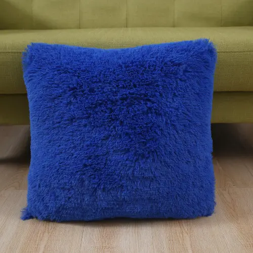 Pink Faux Fur Pillow Cover for Home Decor - Image 9