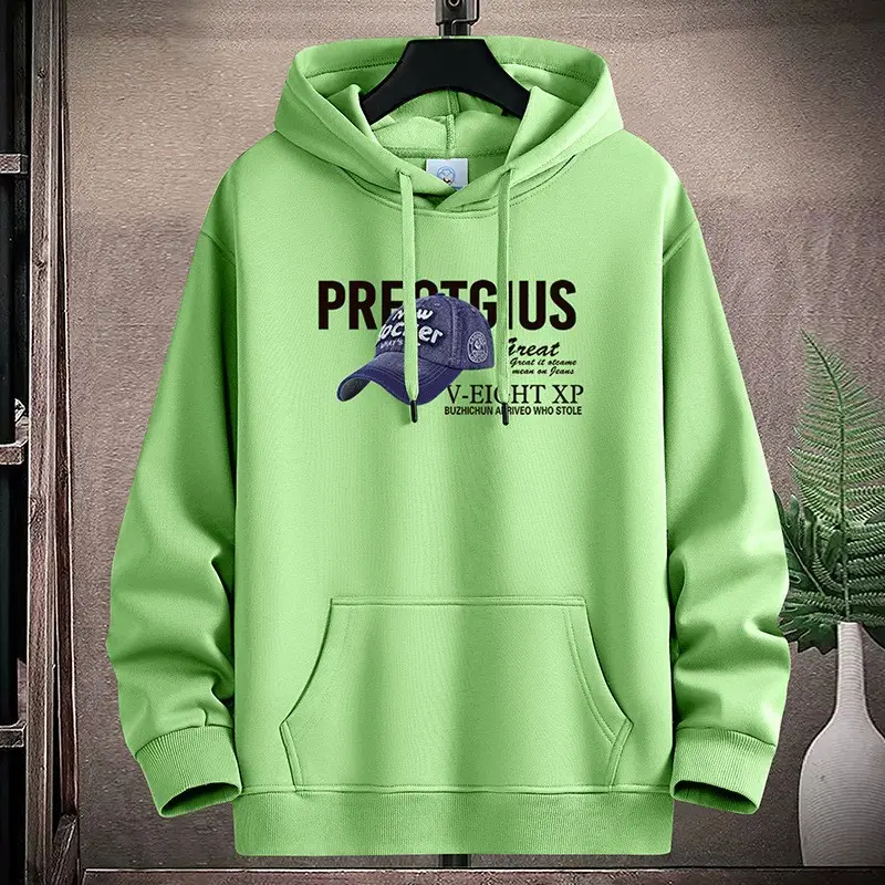 Men Fleece Hoodie Pre-Collective Korean Style Loose Fit — feature 10