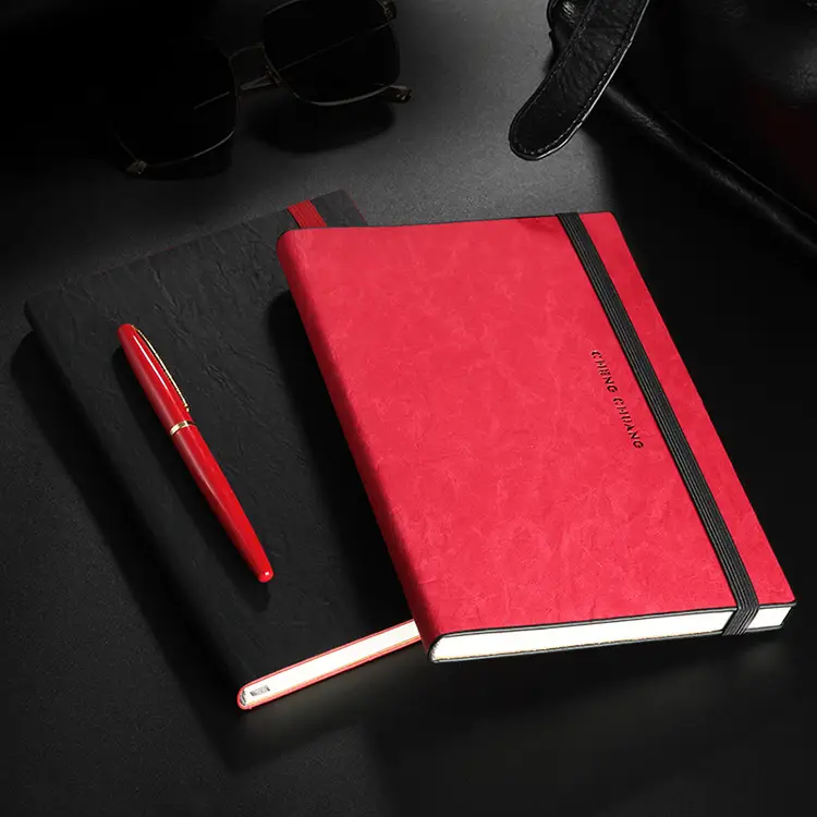 A5 Leather Strap Business Notepad with Custom Logo - Image 26