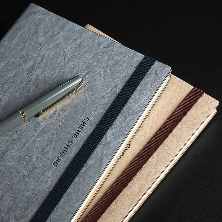 A5 Leather Strap Business Notepad with Custom Logo - Image 28