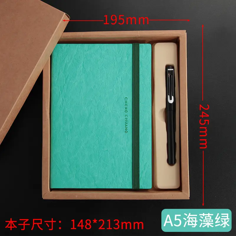 A5 Leather Strap Business Notepad with Custom Logo - Image 10