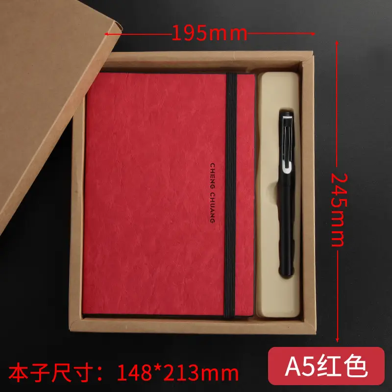 A5 Leather Strap Business Notepad with Custom Logo - Image 12