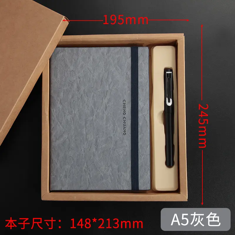 A5 Leather Strap Business Notepad with Custom Logo - Image 13