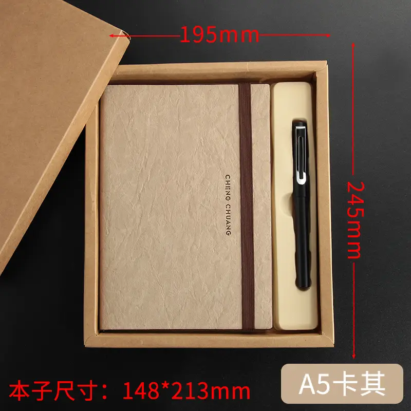 A5 Leather Strap Business Notepad with Custom Logo - Image 15