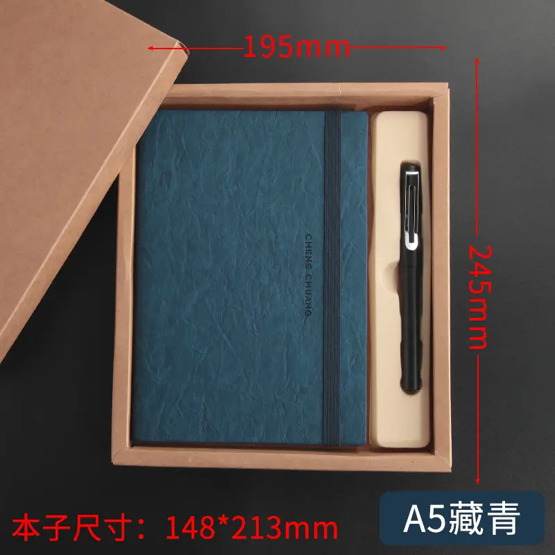 A5 Leather Strap Business Notepad with Custom Logo - Image 9