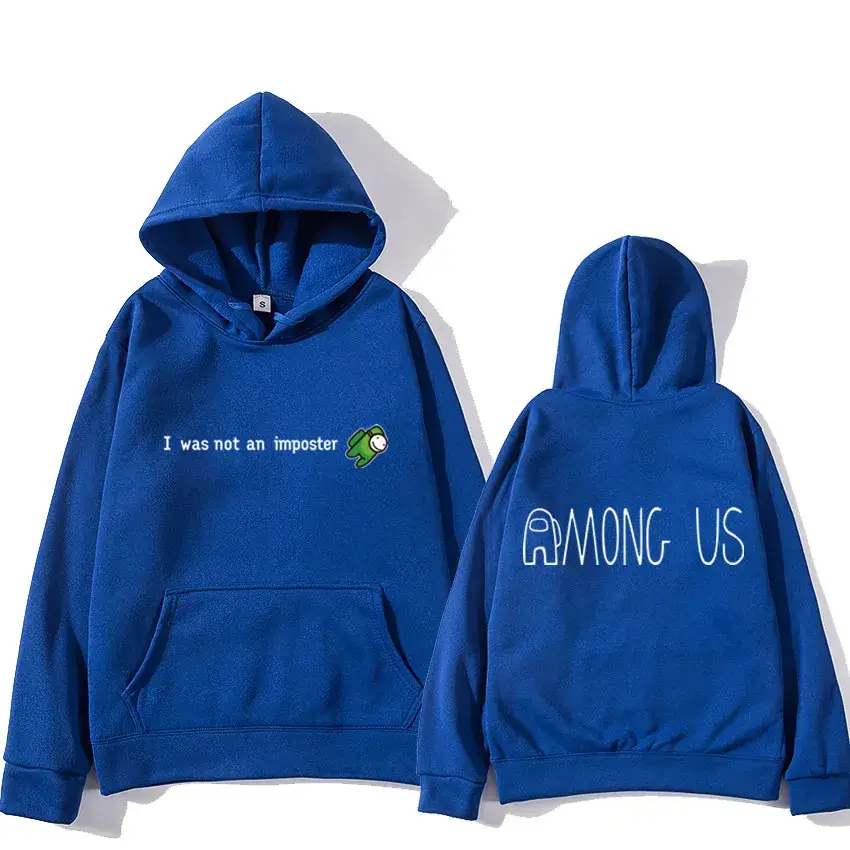 Men Among Us Hoodie White Graphic Print - Image 6