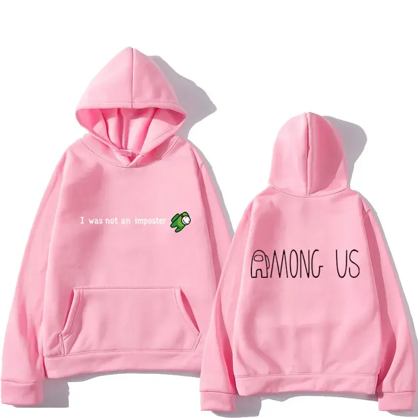 Men Among Us Hoodie White Graphic Print - Image 7