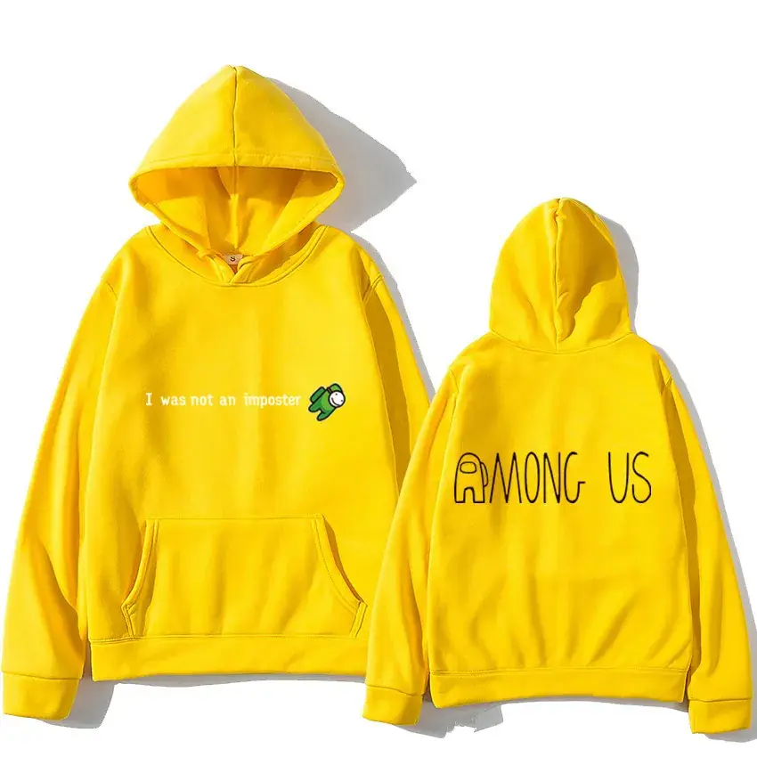 Men Among Us Hoodie White Graphic Print - Image 8