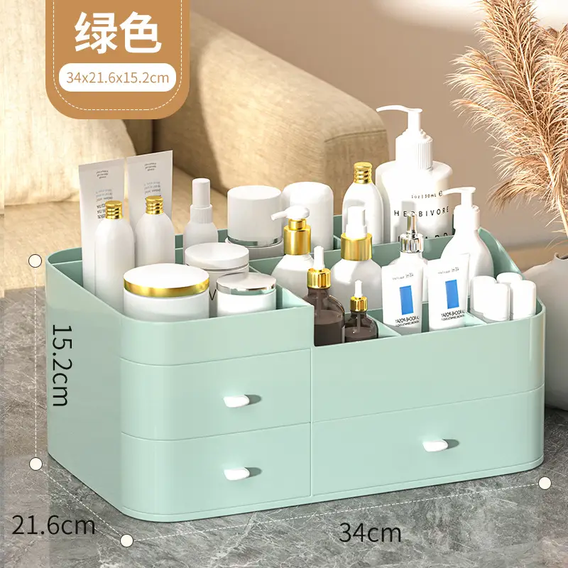 Multifunctional Drawer Storage Box Mint Green - Image 4