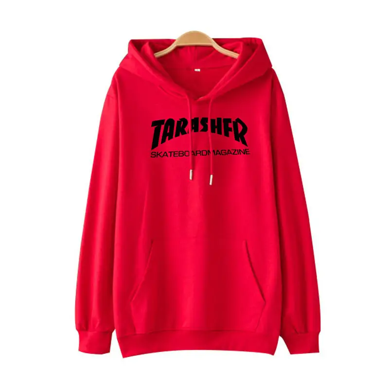 Women Grey Thrasher Hoodie with Drawstring Cap — feature 4