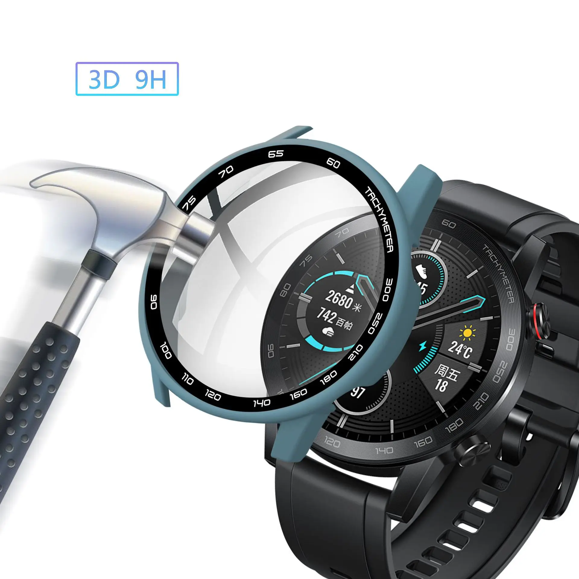 Honor 2 46mm Watch Protective Case Blue All-inclusive — feature 12