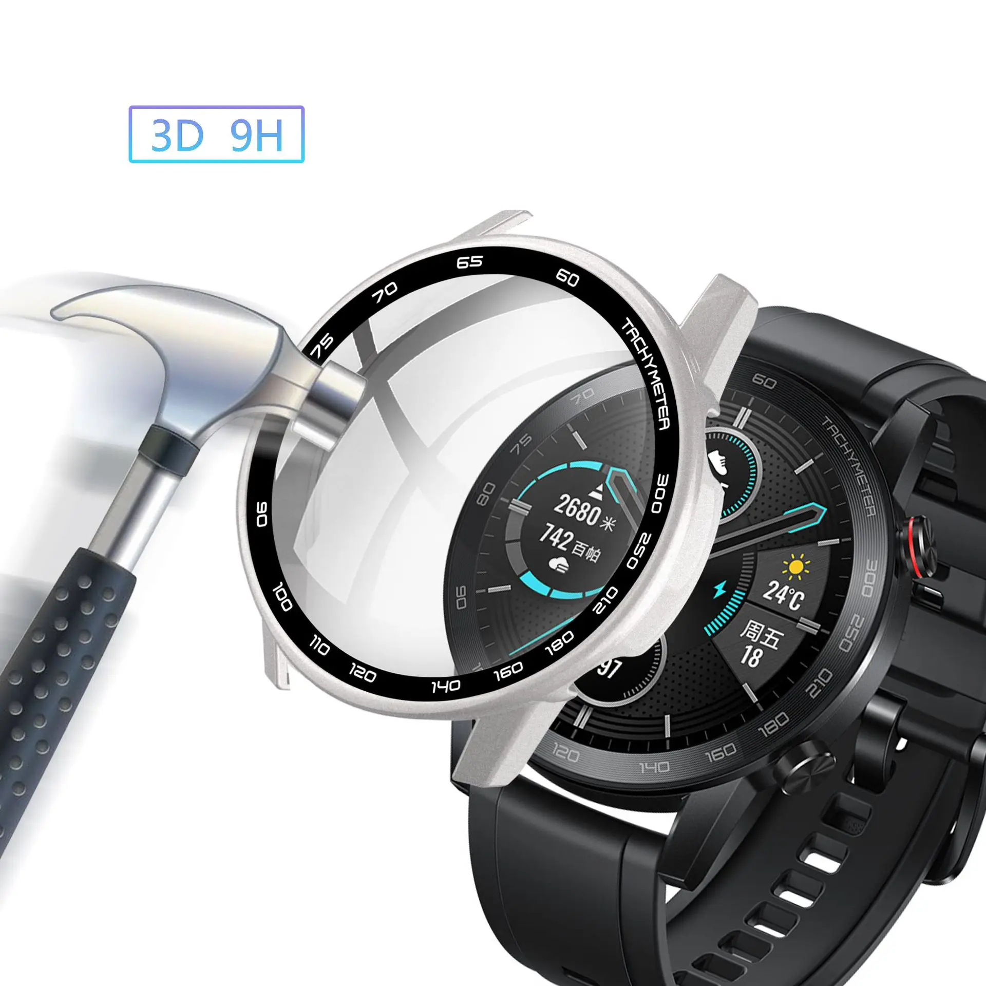 Honor 2 46mm Watch Protective Case Blue All-inclusive — feature 14