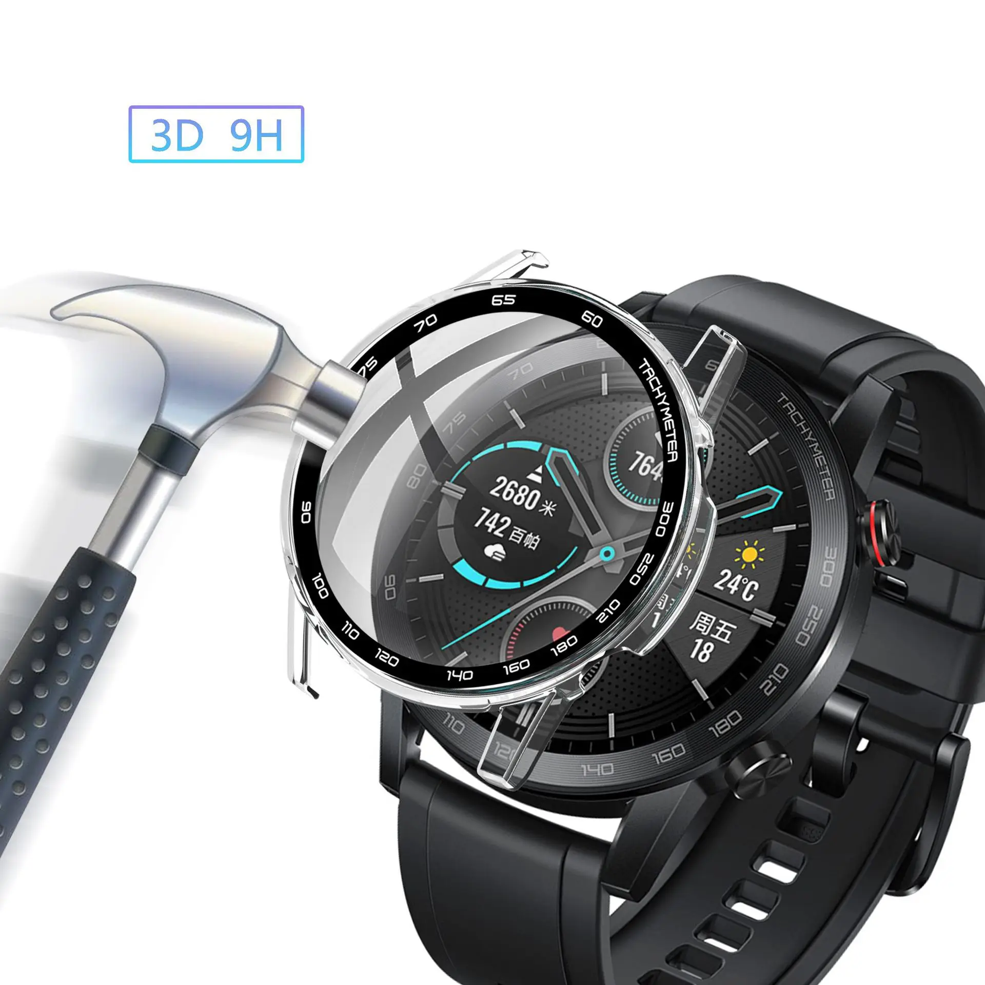 Honor 2 46mm Watch Protective Case Blue All-inclusive — feature 16